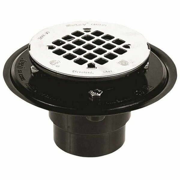 Oatey 42261 Shower Drain, ABS, Black, For: 2 in, 3 in Pipes 42203